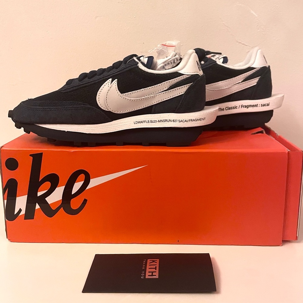 Nike LD Waffle SF Sacai Fragment Blue Void - Picture 8 of 9